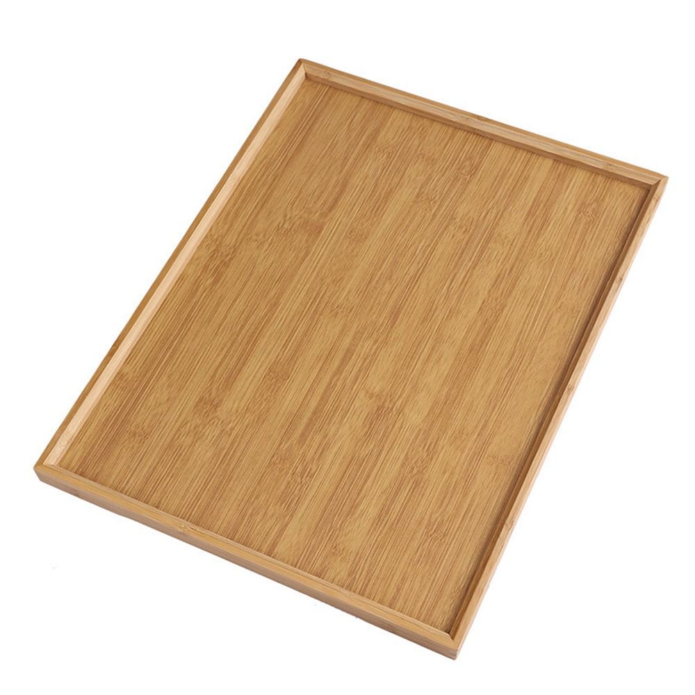Desktop Organizer Bamboo - Decorate Tray Natural Bamboo Bamboo Wooden