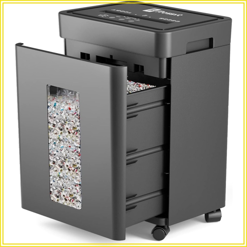 Home Office Shed - Micro-Cut Paper Shredder P-4, 12 Sheets,