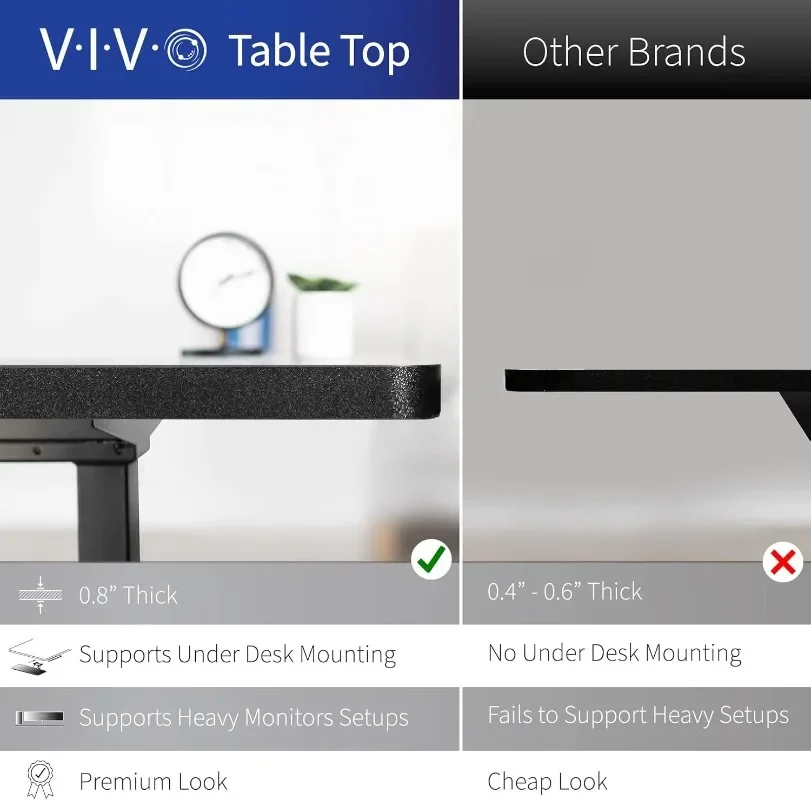 VIVO Corner Standing Desk, 63  - Home Office Vivo 리뷰 및 가격
