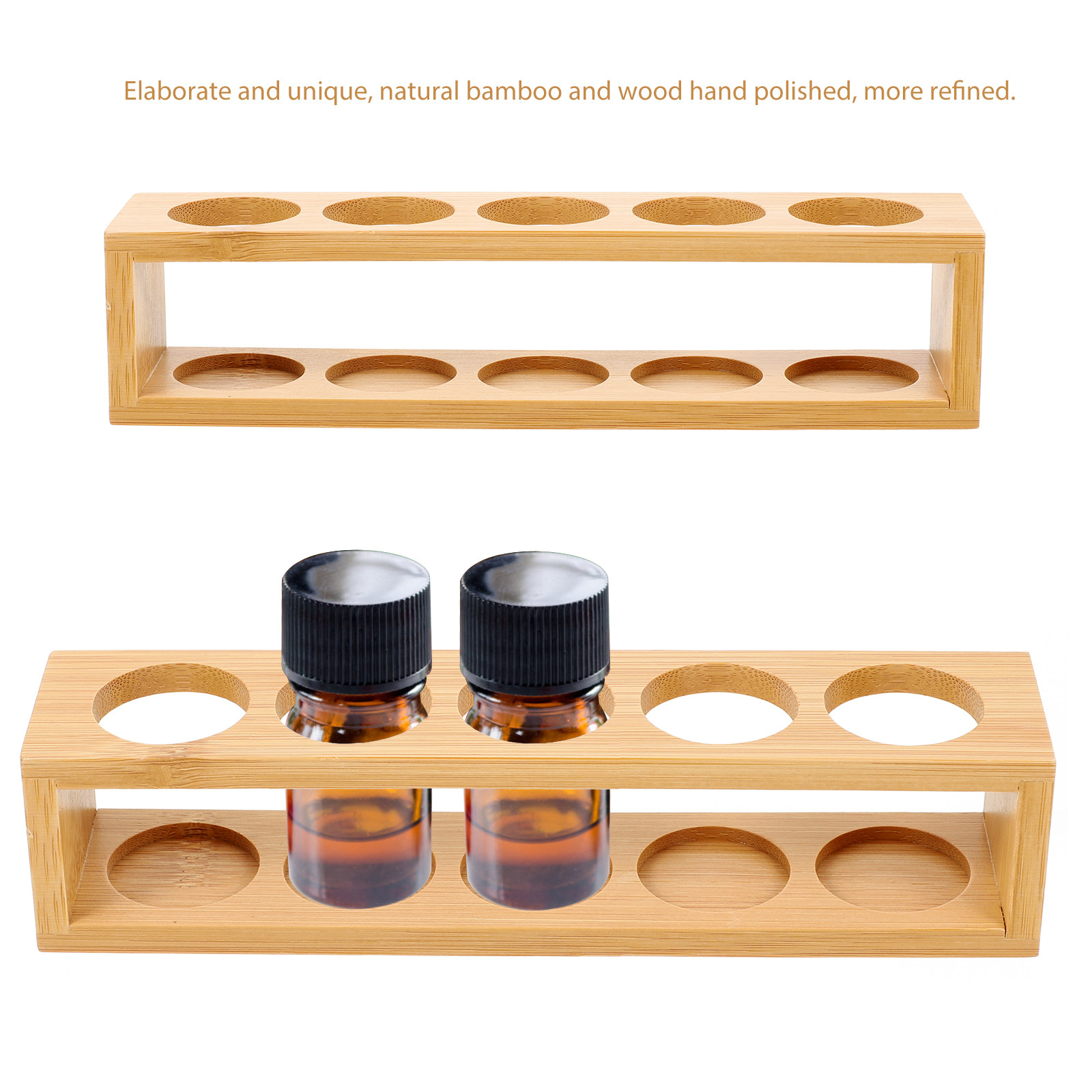 1Pcs Essential Oil Display Rac - Desktop Organizer Bamboo 리뷰 및 가격