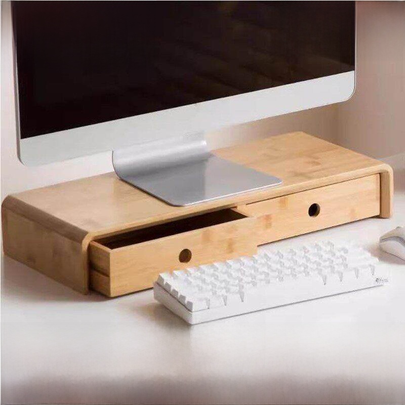 Bamboo Computer Monitor Stand  - Desktop Organizer Bamboo 리뷰 및 가격