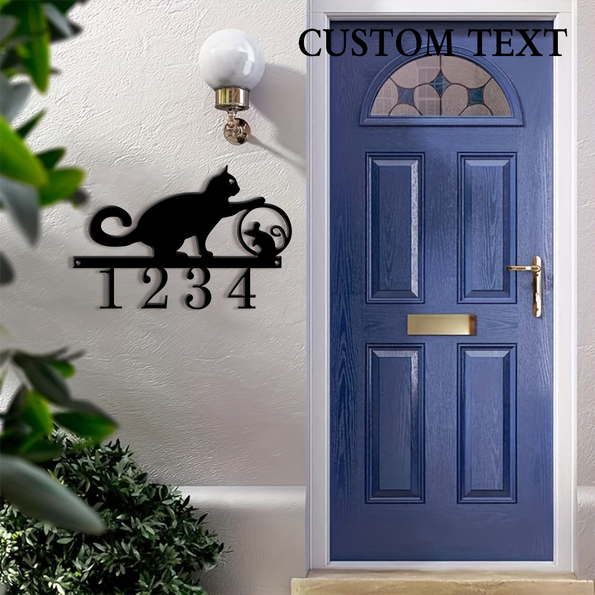 1Pc Custom cat Metal Door Stre - Home Office Number 리뷰 및 가격