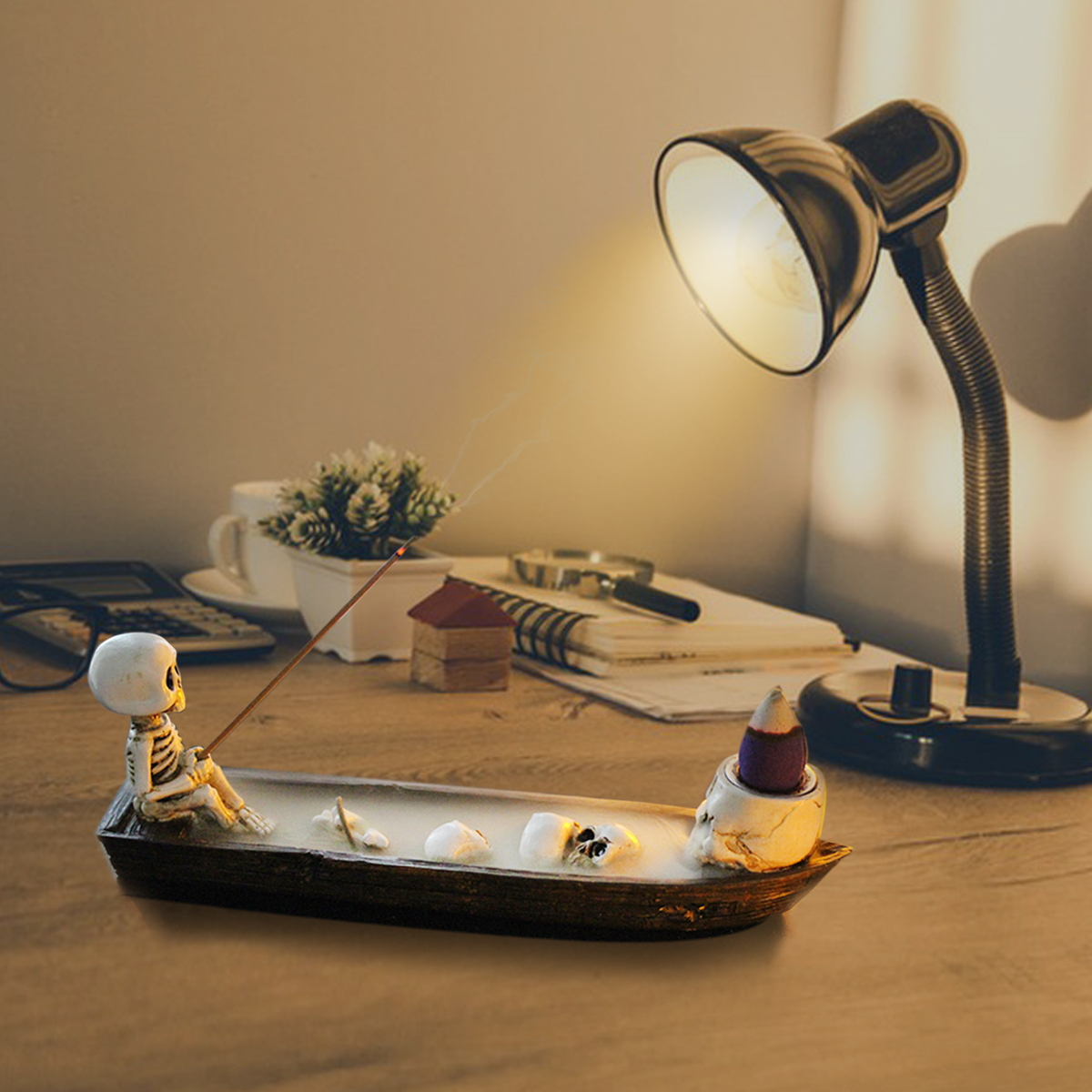 3-Piece Set of Skull-Shaped Re - Home Office Yoga Room 리뷰 및 가격