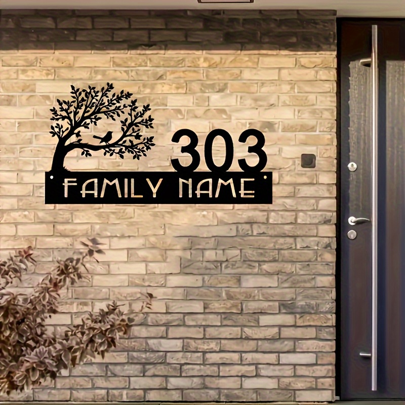 Custom Metal Address Sign with - Home Office Number 리뷰 및 가격