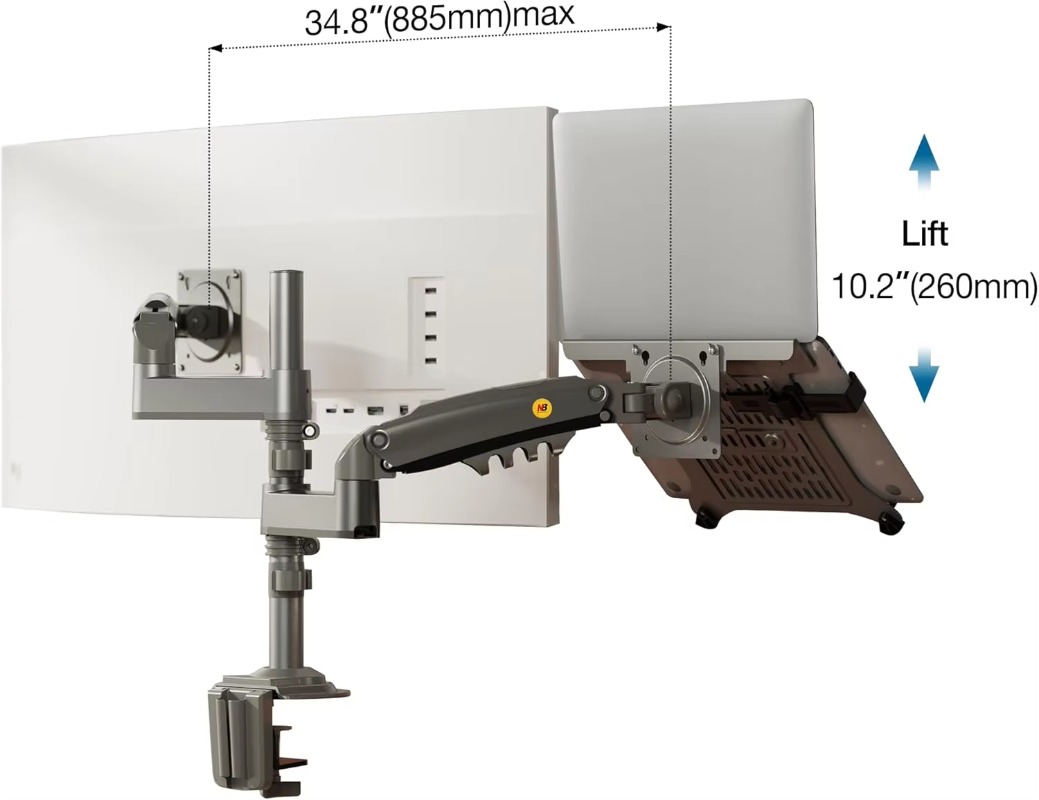 Dual Arm 2 in 1 Combo Laptop M - Monitor Arm Dual 리뷰 및 가격