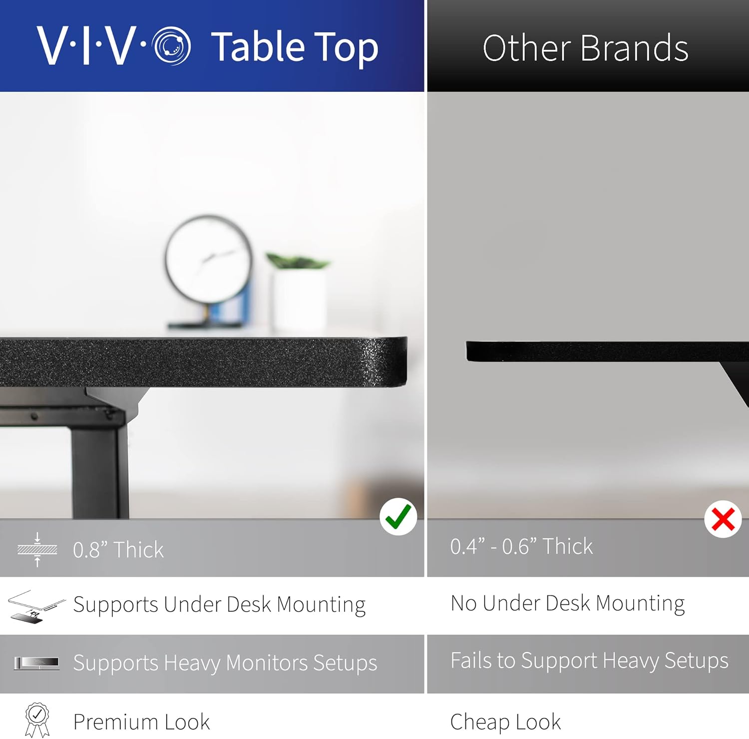 VIVO Corner Standing Desk, 63  - Home Office Vivo 리뷰 및 가격