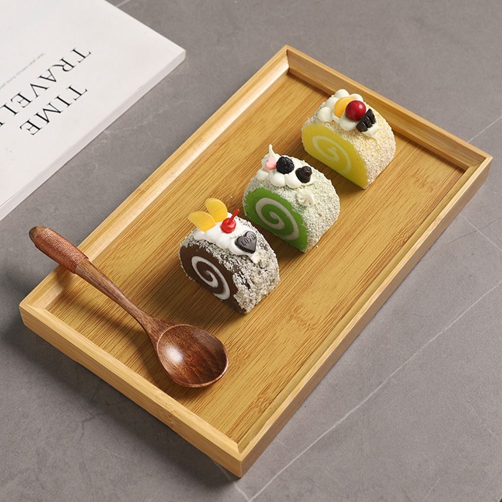 Decorate Tray Natural Bamboo B - Desktop Organizer Bamboo 리뷰 및 가격