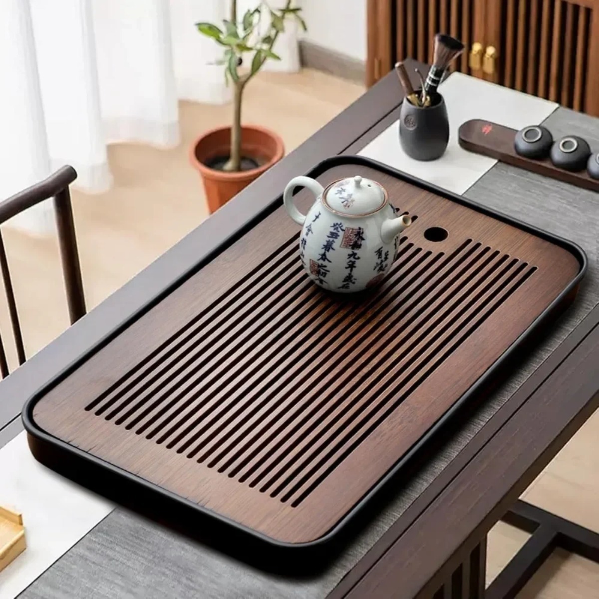 Portable Detachable Bamboo Tea - Desktop Organizer Bamboo 리뷰 및 가격
