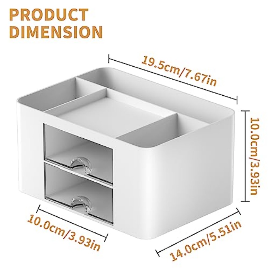 Pen Organizer with 2 Drawer, M - Desktop Organizer Bamboo 리뷰 및 가격