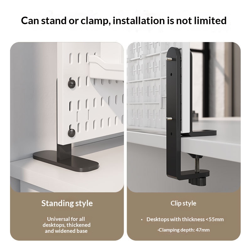 No Drill Clamp Mount Vertical  - Desktop Organizer Bamboo 리뷰 및 가격