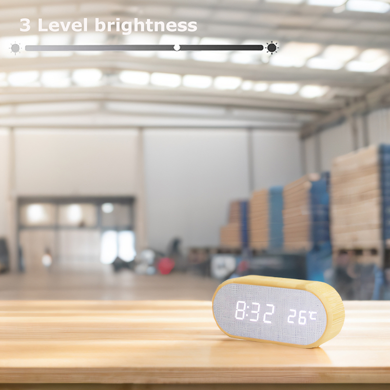 Digital Alarm Clock with Tempe - Desktop Organizer Bamboo 리뷰 및 가격
