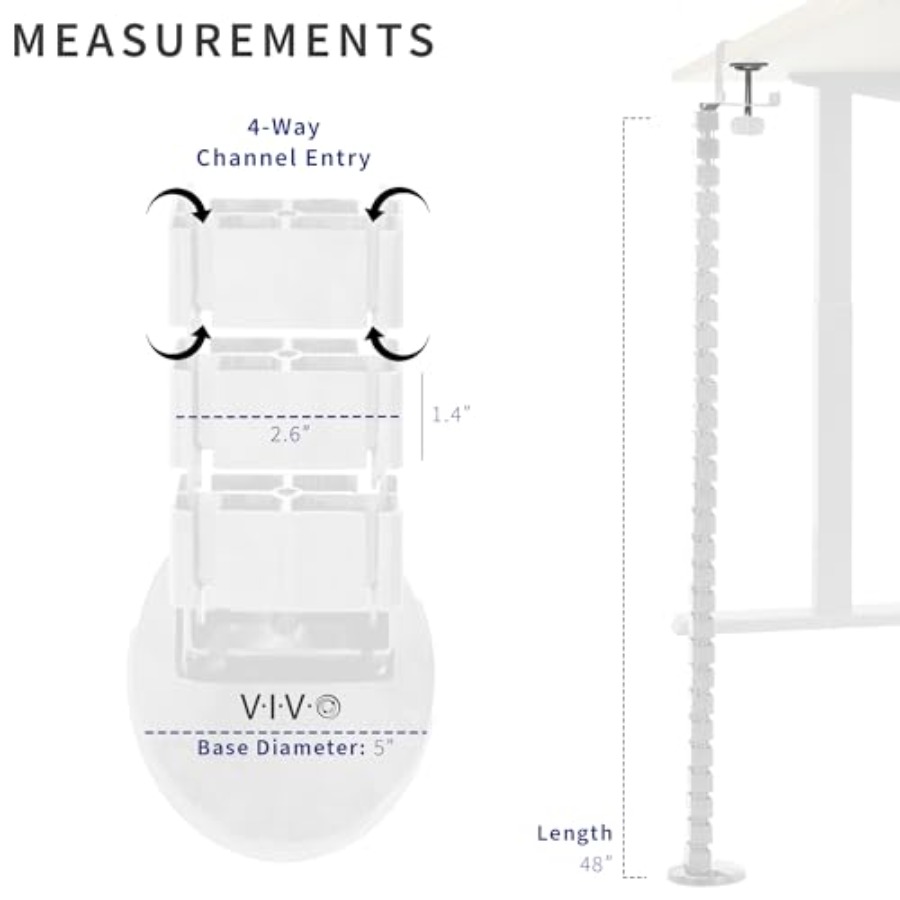 VIVO No Drill Clamp-on Desk Ve - Home Office Vivo 리뷰 및 가격