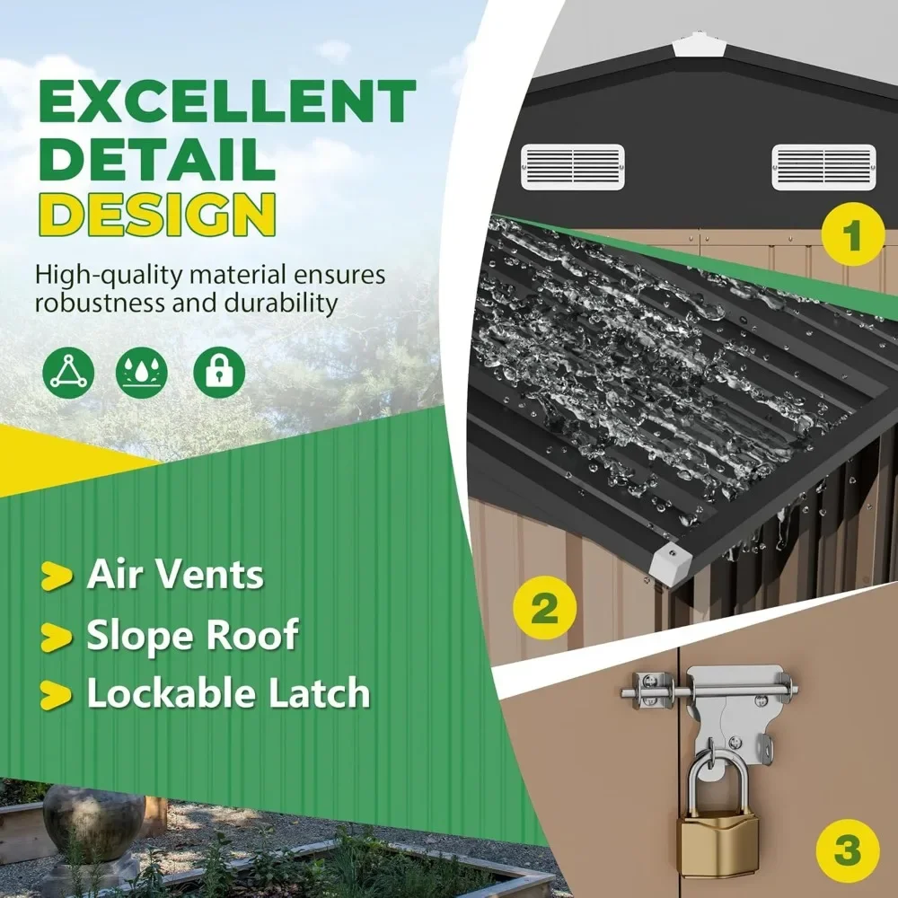 8 X 10 Ft Outdoor Storage Shed - Home Office Shed 리뷰 및 가격