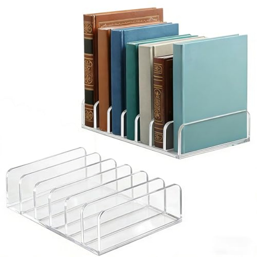 2 Pcs Acrylic Notebook Organiz - Desktop Organizer Bamboo 리뷰 및 가격