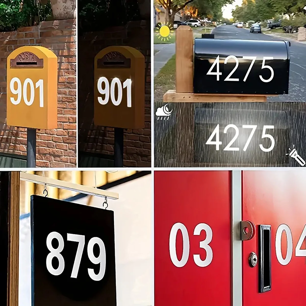 Reflective Digital stickers ma - Home Office Number 리뷰 및 가격