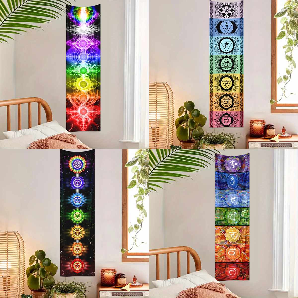 1pc Mysterious seven chakra ta - Home Office Yoga Room 리뷰 및 가격