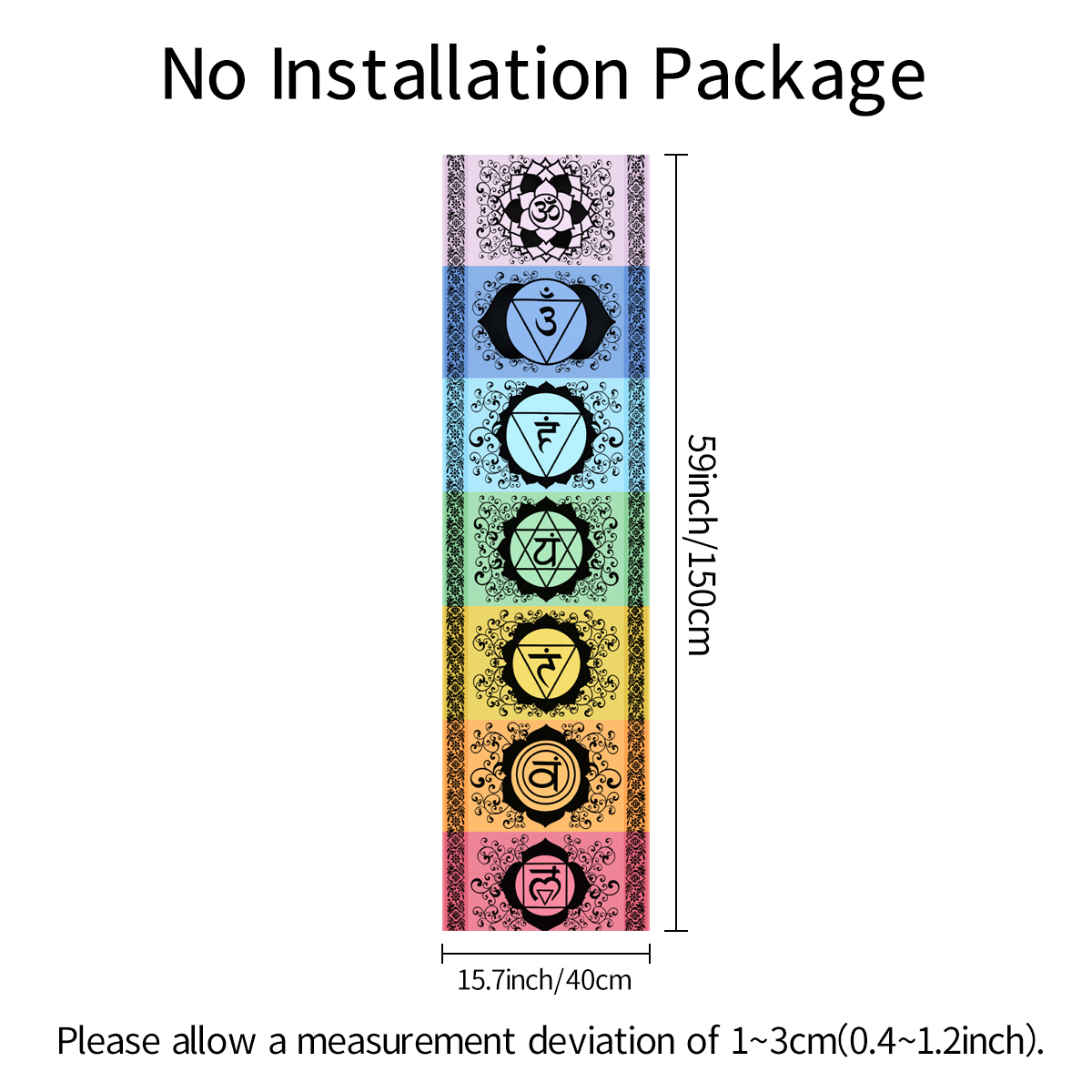 1pc Mysterious seven chakra ta - Home Office Yoga Room 리뷰 및 가격