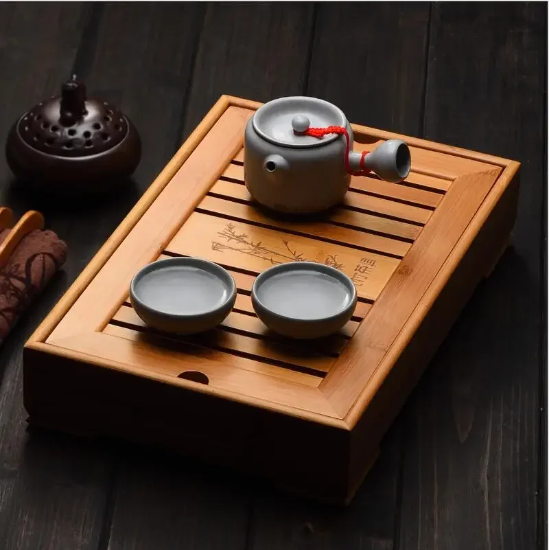 Bamboo Tea Trays Kung Fu Tea A - Desktop Organizer Bamboo 리뷰 및 가격