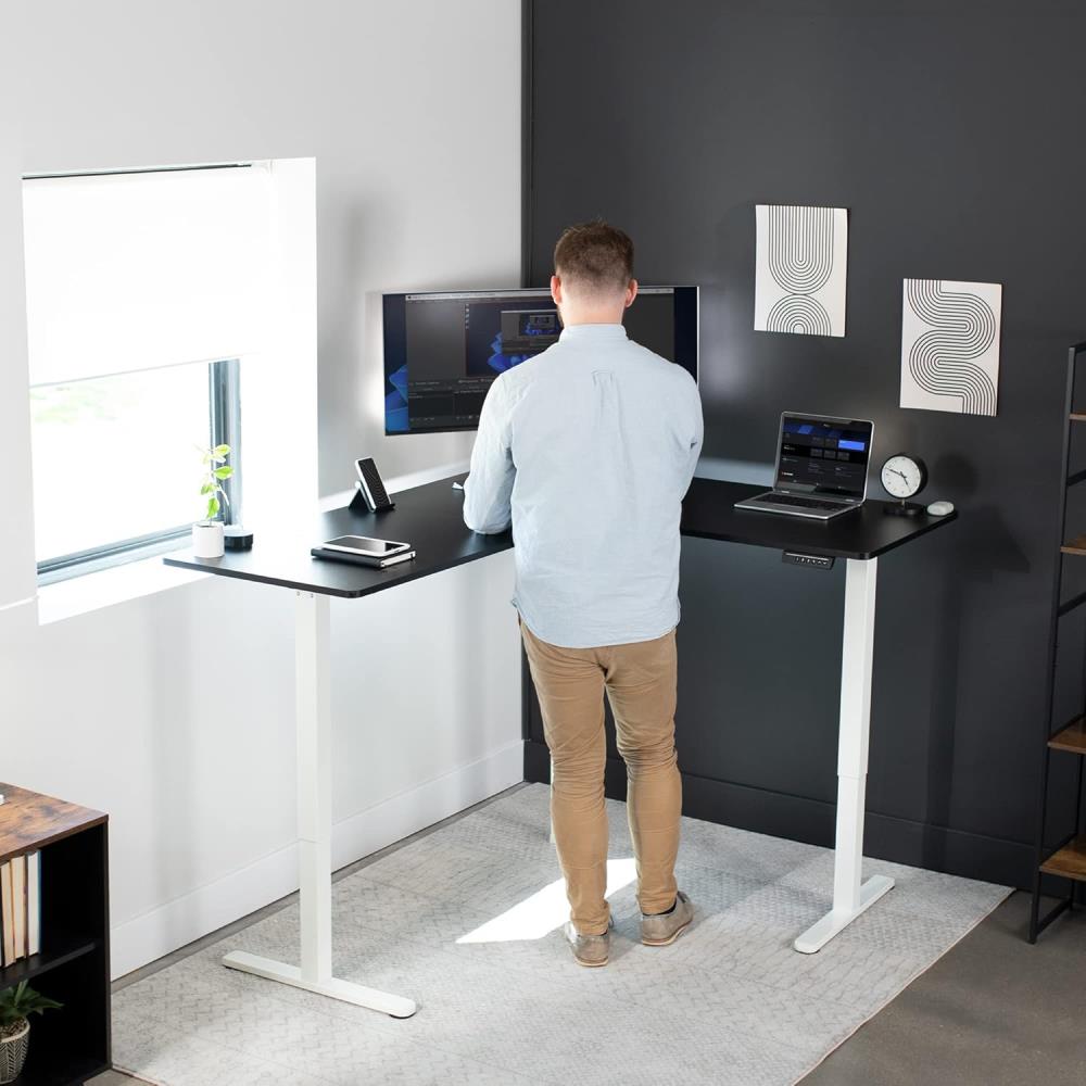 VIVO Corner Standing Desk, 63  - Home Office Vivo 리뷰 및 가격