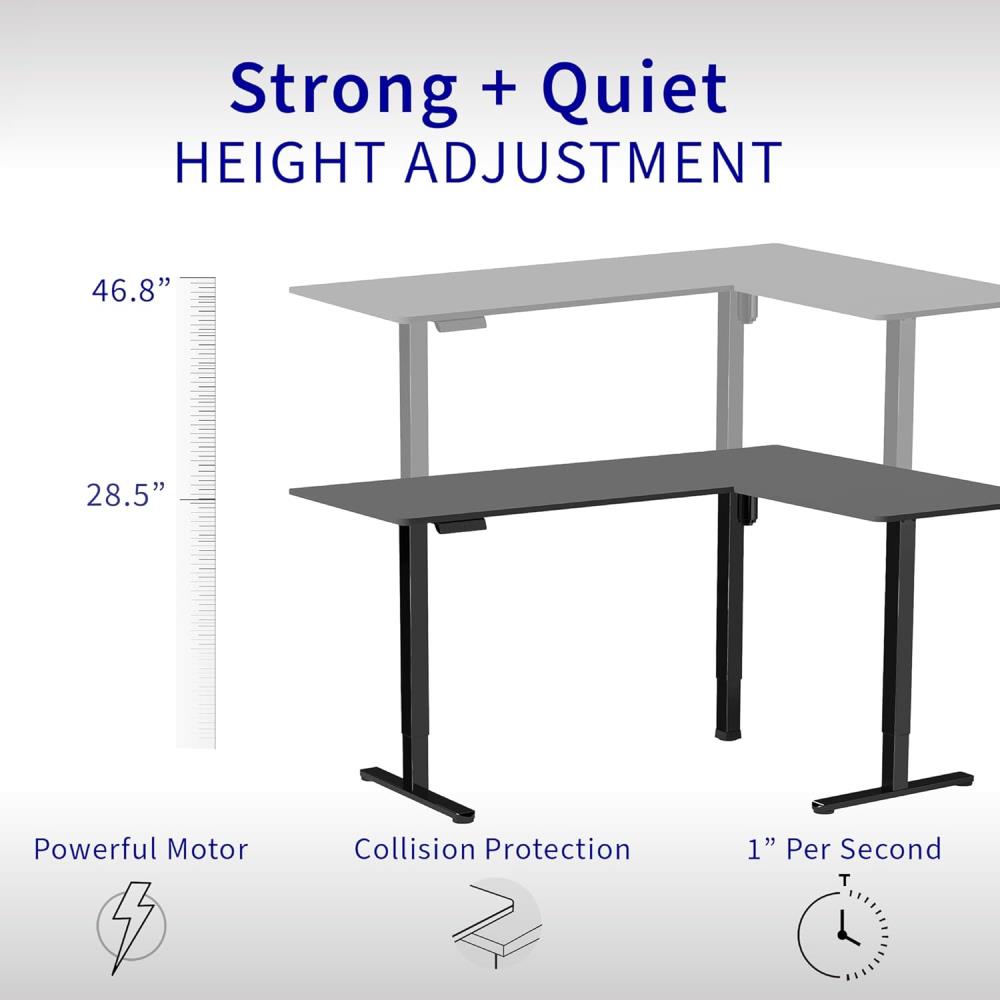 VIVO Corner Standing Desk, 63  - Home Office Vivo 리뷰 및 가격