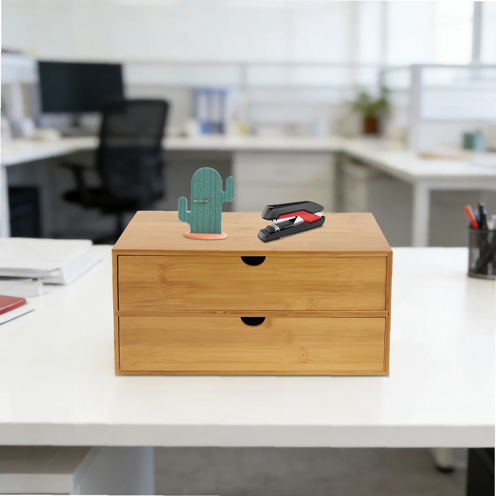 Desk Organizer, 2-Drawer Offic - Desktop Organizer Bamboo 리뷰 및 가격